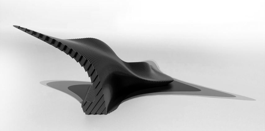 Fluid Bench, a functional art for public space